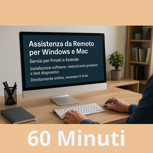 Assistenza da Remoto per Windows e Mac: Servizi per Privati e Aziende | Intervento avanzato (fino a 60 minuti)