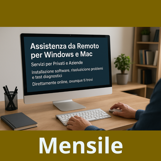 Assistenza da Remoto per Windows e Mac: Servizi per Privati e Aziende | Intervento avanzato (Mensile)
